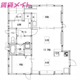 三重県四日市市八田2【一戸建】の間取り