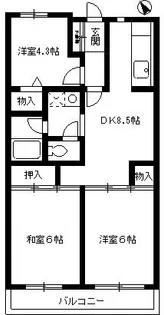 ヒルサイドテラス山手台II【3階】の間取り