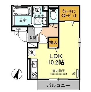 大阪府河内長野市千代田南町【アパート】の間取り