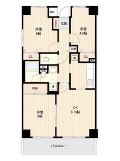 アーバンパーク市が尾【8階】の間取り