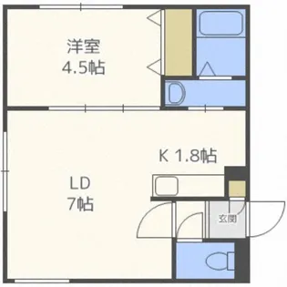 南円山621【1階】の間取り
