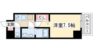 レジュールアッシュ北大阪グランドステージ【2階】の間取り