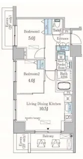 東京都渋谷区恵比寿1【マンション】の間取り