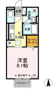D-room富田【2階】の間取り