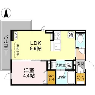DR相木HERZ【2階】の間取り