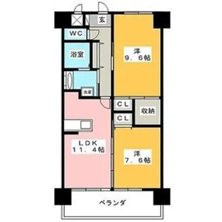espoir【2階】の間取り