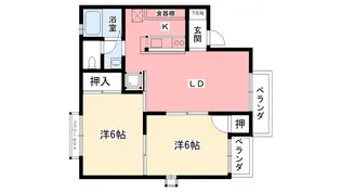 エスポワール南棟【1階】の間取り