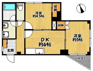 エビス塚田【2階】の間取り