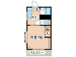 フジハイツ【2階】の間取り