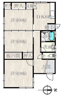 滋賀県大津市南郷4【一戸建】の間取り