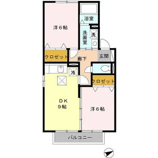 愛知県碧南市松本町【アパート】の間取り