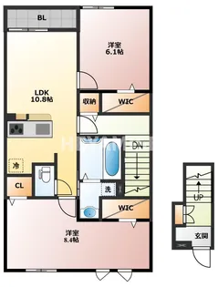 プラシードヒルIX【2階】の間取り