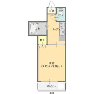 ベルピアワン【3階】の間取り