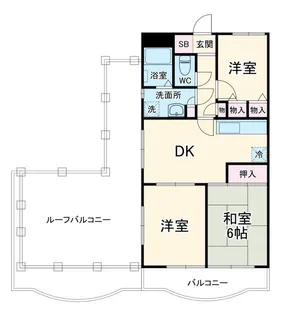 フローリア所沢【3階】の間取り