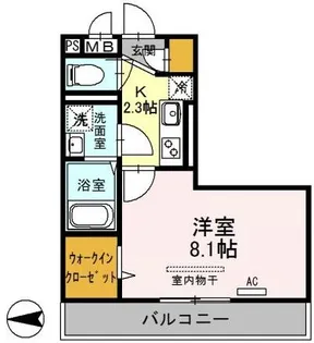 埼玉県蕨市錦町2【アパート】の間取り