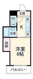 メゾンアップストリーム【2階】の間取り