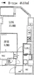 1LDKの間取り画像