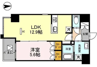 東京都中野区中野5【マンション】の間取り