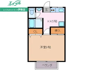サニーヒル倭町【1階】の間取り