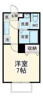 アンソレイエ園生【2階】の間取り