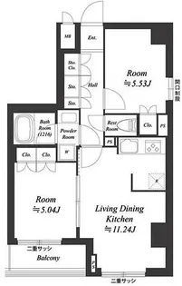 ブランシエスタ荻窪【8階】の間取り