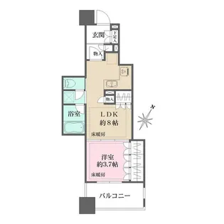 東京都杉並区和泉1【マンション】の間取り