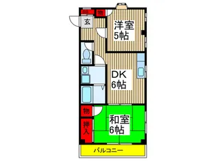 篠ハイム【3階】の間取り