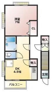 エポックタナカ【2階】の間取り