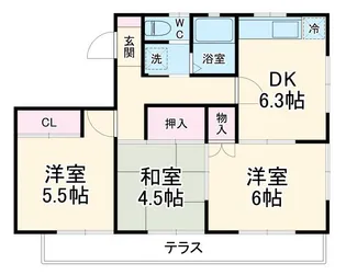 アーバンヒルズ習志野台【1階】の間取り