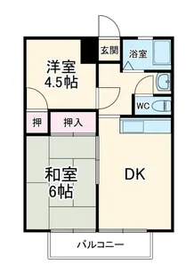 2DKの間取り画像