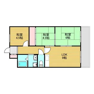第2丸重グランドハイツ【5階】の間取り