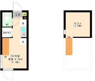 エスペランサ 平井【2階】の間取り