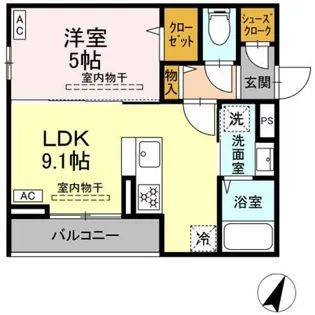 フラクタス相南1丁目【3階】の間取り
