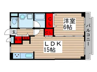 コ-ポ近代【4階】の間取り