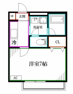 東京都中野区大和町1【アパート】の間取り