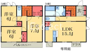 千葉県佐倉市西ユーカリが丘1【一戸建】の間取り