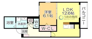ELGRAND上津【2階】の間取り
