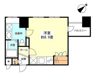 グランカーサ新宿御苑【4階】の間取り