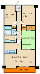 グレーシィ加古川アネックス【2階】の間取り