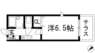 ヴェルデ城南【1階】の間取り