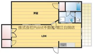 大阪府大阪市浪速区元町2【マンション】の間取り