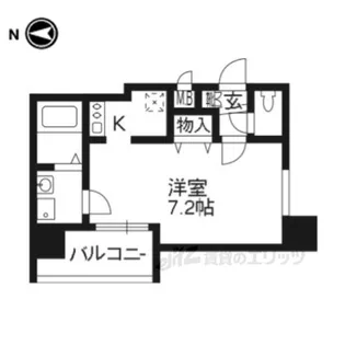 アクアプレイス京都二条城【5階】の間取り