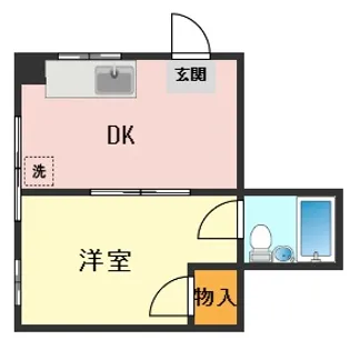 エルマンションB【1階】の間取り