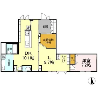 グランドソレーユ mon refuge【1階】の間取り