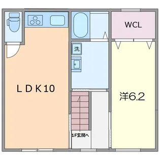 伊勢佐木町貸家 III号棟【2階】の間取り