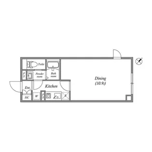 LIVART SEASON幡ヶ谷【4階】の間取り