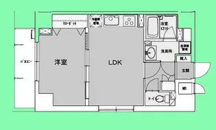東京都中央区入船2【マンション】の間取り