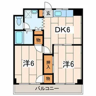 神奈川県横浜市中区千代崎町4【マンション】の間取り