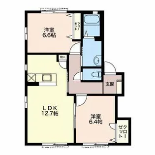 アンシャンテ B【1階】の間取り