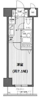 ガラ・ステージ麻布十番【5階】の間取り